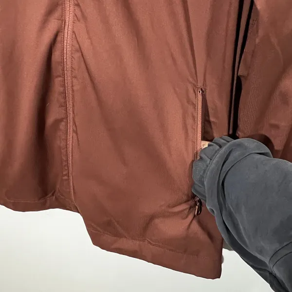 Girlfriend Collective Peregrine Windbreaker in Cocoa Brown Size Medium Zip Up - Image 8