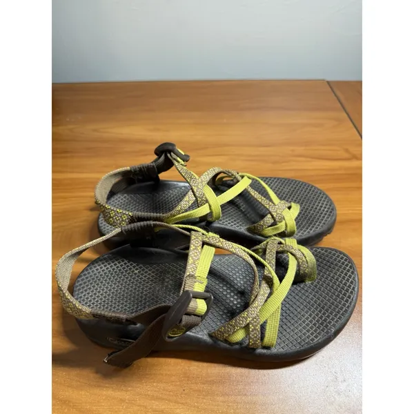 Chacos ZX/2 Classic Sandals Womens 7 Green Brown Strappy Outdoor Hike Adjustable - Image 3