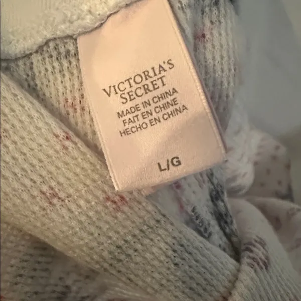 Victoria’s Secret Fireside Two Piece Thermal Set Fair Isle Pajamas PJs Size L - Image 10