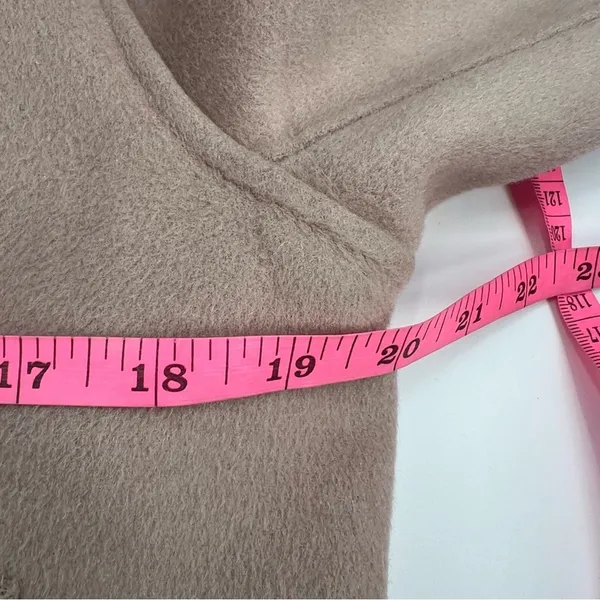 Belle‎ & Bloom double-breasted military peacoat wool blend tan oat sz XL - Image 3