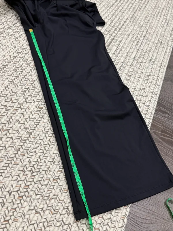 NWT Halara Black High Waisted Double Waistband Wide Leg Work Pants - Image 9