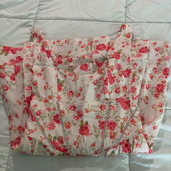 Floral Corset Mini Dress Square Neck - Image 4