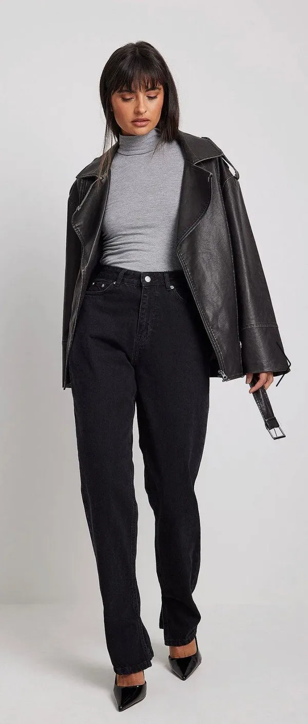 NA-KD High Waisted Jeans - Image 3