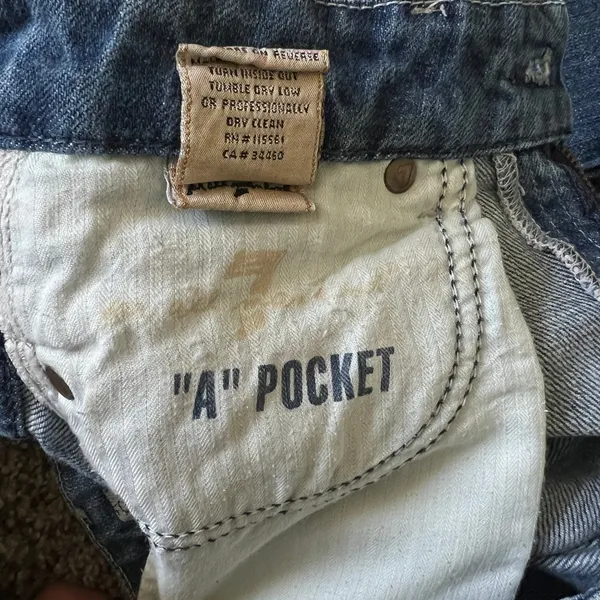 7 For All Mankind‎ A Pocket Jeans Womens Size 26 Light Wash Rhinestone Flare Y2K - Image 8