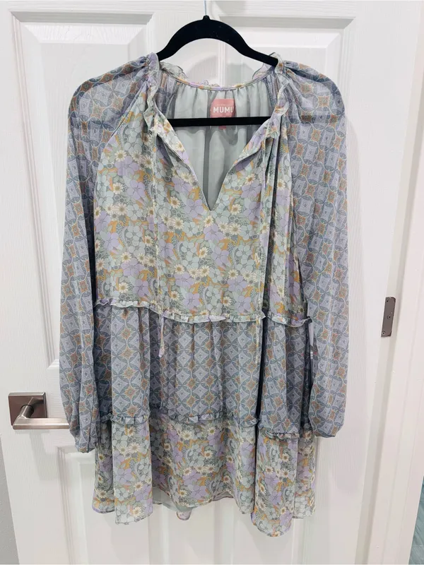 Show Me Your Mumu Birdie Mini Dress in Primrose Print size Small - Image 7