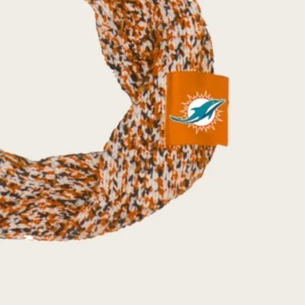 𝅺Miami Dolphins infinity scarf NEW Orange - Image 2