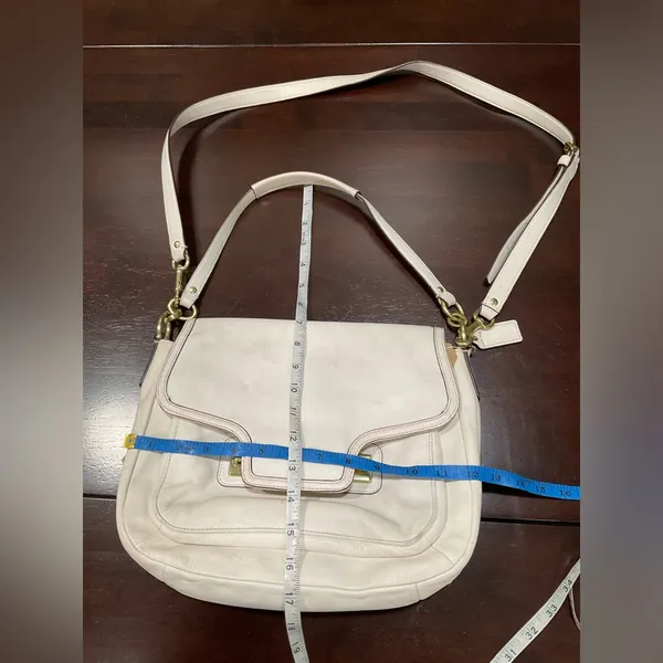 COACH TAYLOR‎ LEATHER FLAP SHOULDER BAG - Image 9