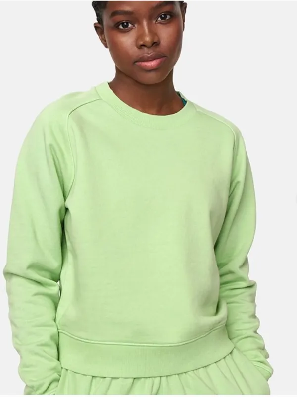 Outdoor Voices crewneck Jade Terry Green Sweatshirt Pullover Top lime - Image 4