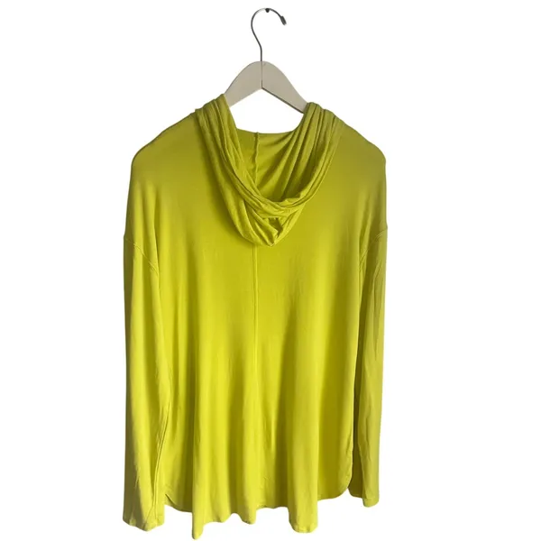 Daily Ritual Soft hoodie yoga Workout Lounge Bright Neon Yellow Chartreuse XL - Image 4