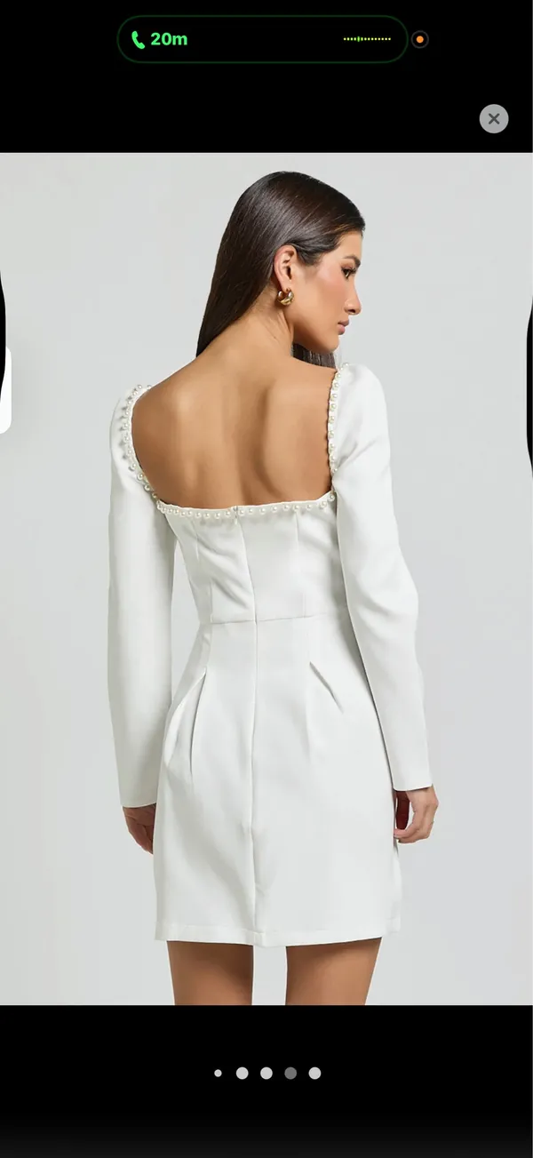 white pearl dress - Image 2
