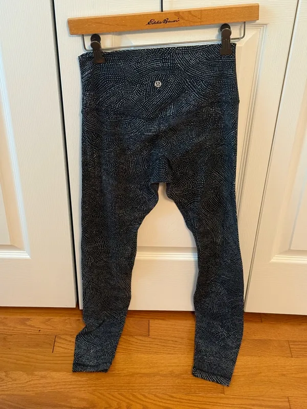 Lululemon Align Pant 28" in Free Spirit Ice Grey Black - Image 3