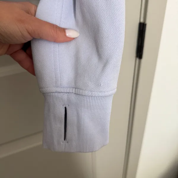 Lululemon Scuba Oversized Full Zip Hoodie - Pastel Blue - XS/S - Image 10
