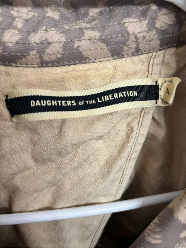 Daughters of the Liberation Leopard Print Trench Coat (Size 4) - Image 5
