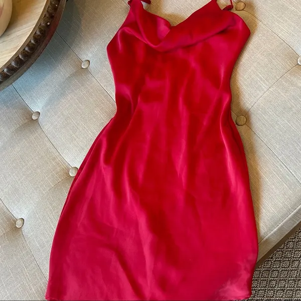 Intimately Free People Red Mini Slip Dress Size XXS - Image 4