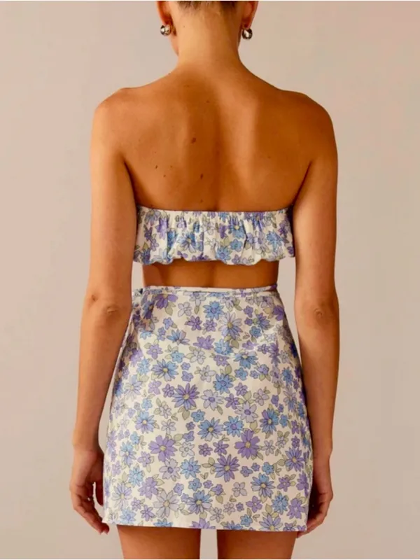Peppermayo Wrap Floral Mini Skirt US 2 Feminine Spring Summer - Image 6