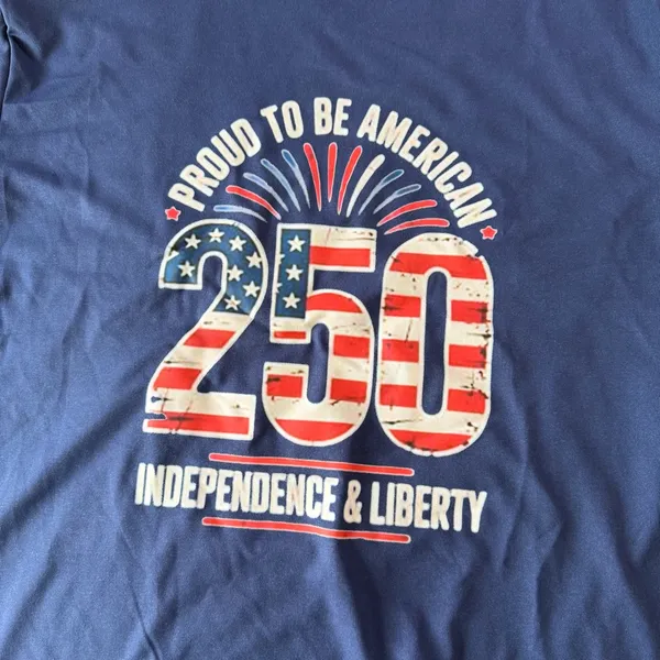 Women's Large 250 Anniversary Patriot Navy Tee #260301 - Image 2
