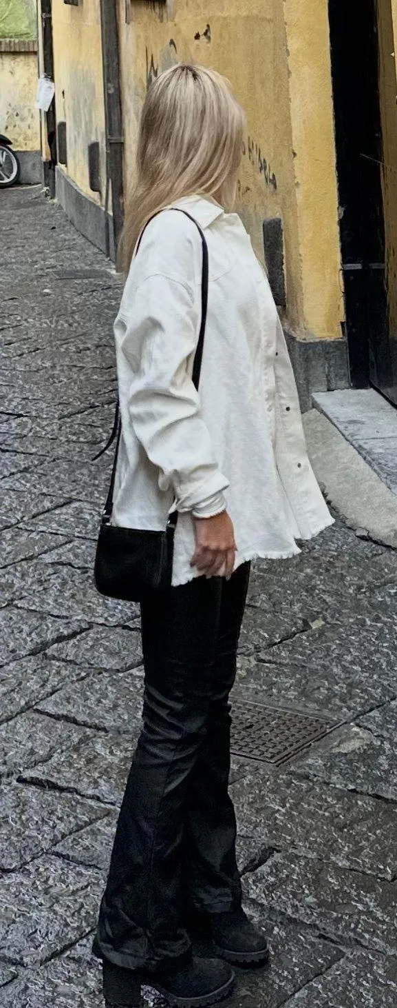 Zara White Button Up Shacket - Image 2