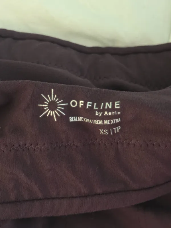 Aerie Offline Real Me XTRA Classic Sports Bra in Deep Plum - Image 4