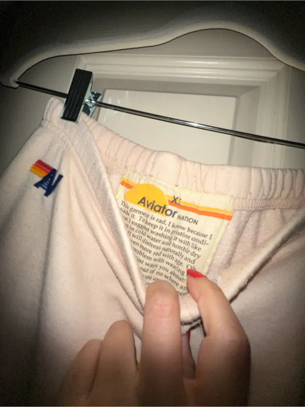 Aviator Nation Women’s 5 Stripe Rainbow Sweatpants Joggers size XS - Image 3