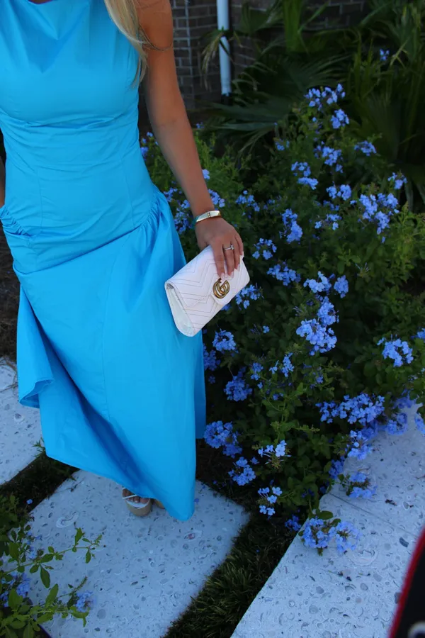 Blue maxi dress Size L - Image 4