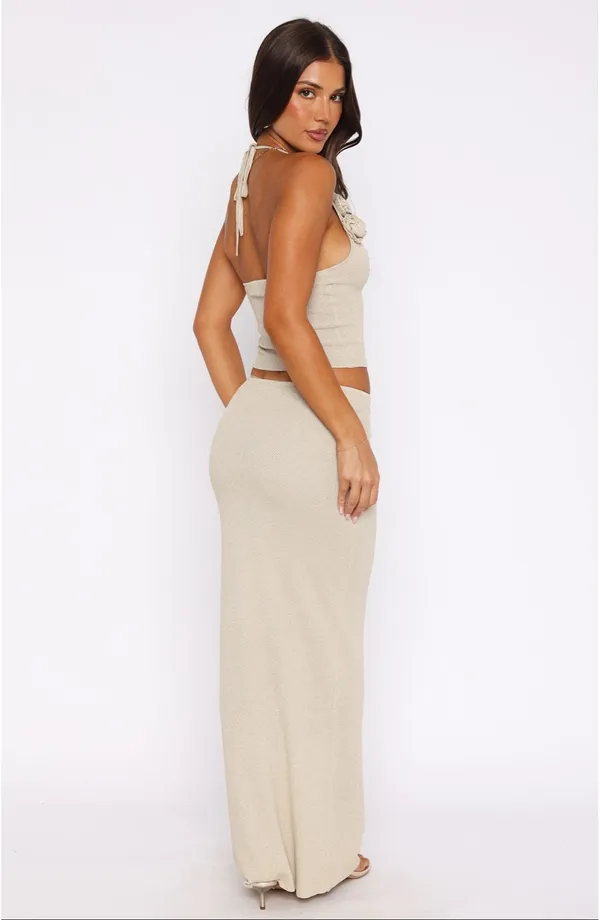 White Fox Magic Memory Knit Halter Set - Image 2