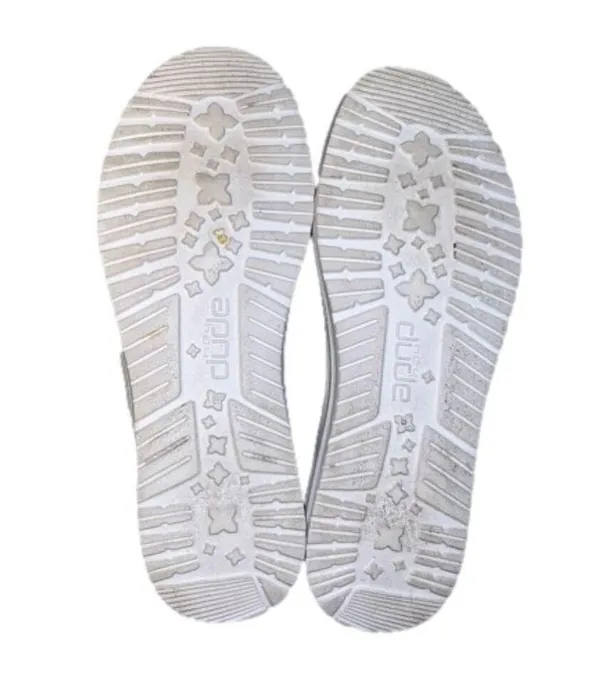 Hey Dude Wally Linen Blend Comfort Shoes Slip On Women’s Size 7 Stone Gray - Image 6