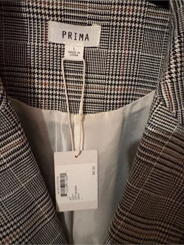 NWT prima large striped coat‎ size large - Image 2
