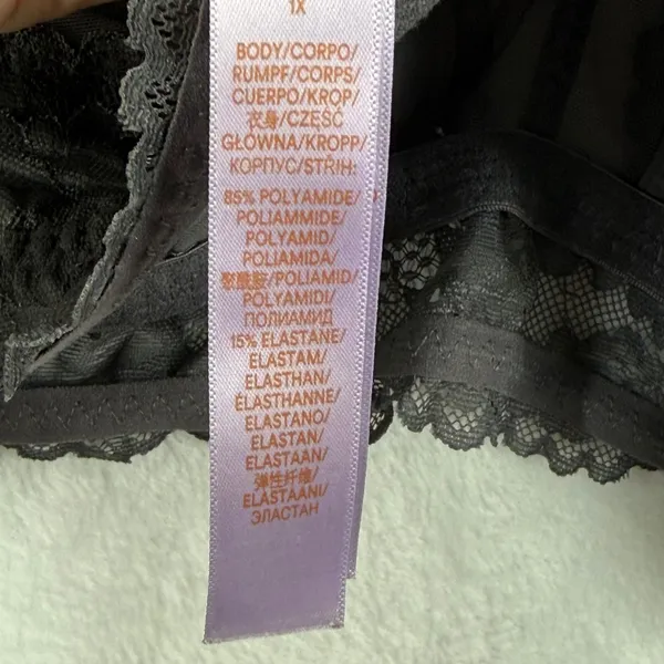Savage‎ X Fenty Black Lace Bralette Plus Size 1X Unlined Wirefree - Image 4
