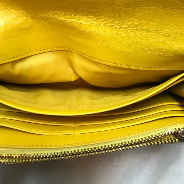 Coach Yellow Rouge Leather Wristlet - Image 6