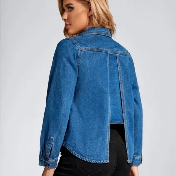Blue Denim Button - Image 2