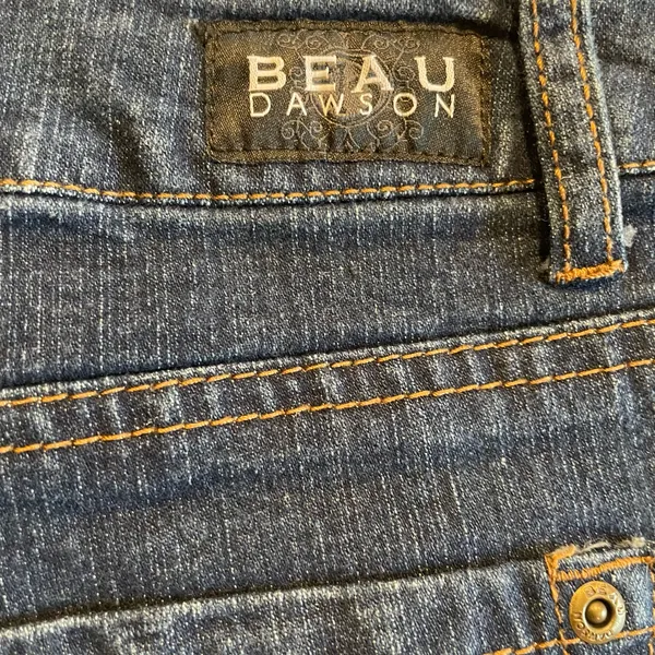 Beau Dawson Denim Jean Shorts Women’s Size 12 Blue Stretch Comfort - Image 3