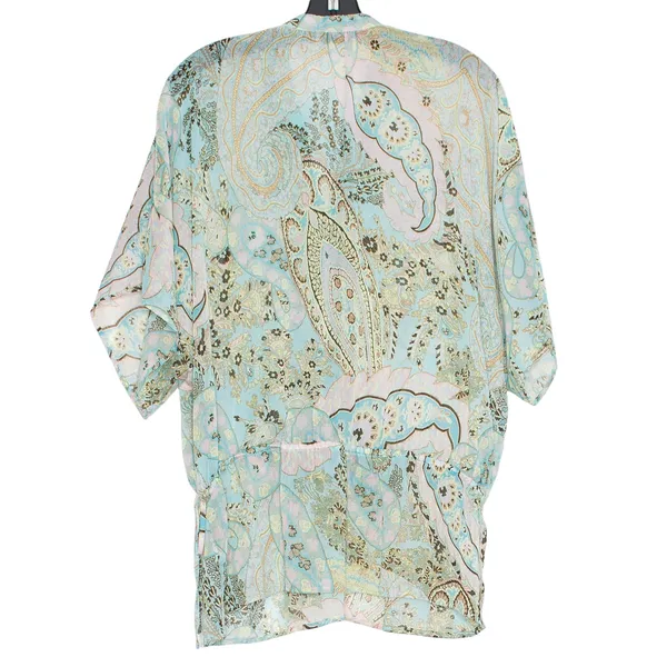 Apt 9 Top Sheer Floral Cottage Boho Prairie Romantic Ethereal Fairy Blue Size XL - Image 2