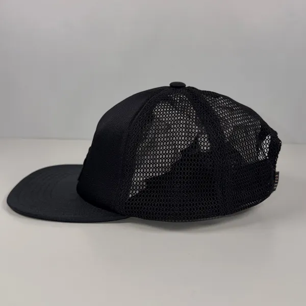 Roark Peaking Packable Trucker Hat Black Sage Logo NWT One Size - Image 2