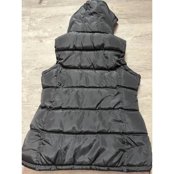 Canada Weather Gear Black Hooded Puffer Vest Womens Size Small - Image 7