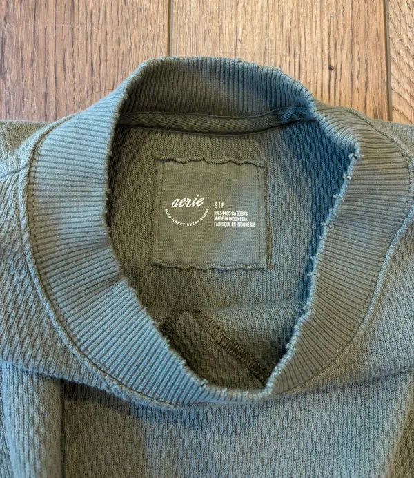 Aerie Waffle Knit Crewneck - Image 2