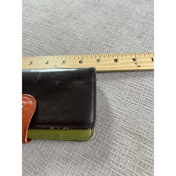 Original Prym Multicolor Leather Wallet Women One Size Zip ID Card Leopard - Image 7