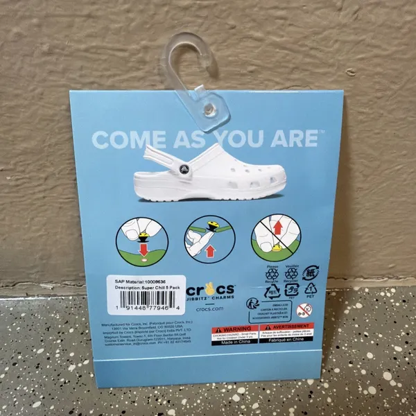 Crocs‎ Uniquely You Super Chill LIT Alien Hemp Leaf Jibbitz Charms 3 Pack - Image 2