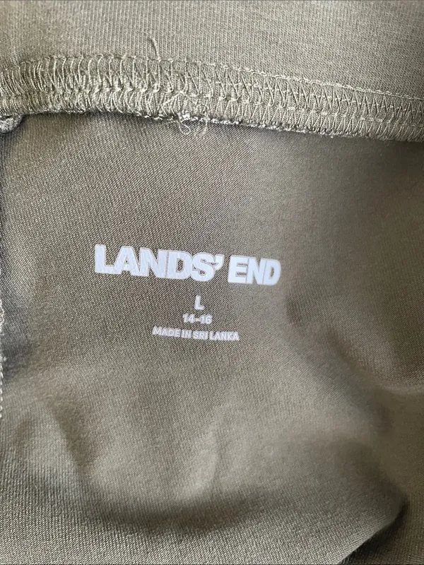 Lands' End Olive Starfish Straight-Leg Ponte Pants - Image 3