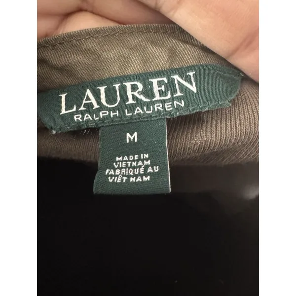 LRL Lauren‎ Ralph Lauren Pajama Top Women's Large Plaid Button Up Long Sleeve - Image 6