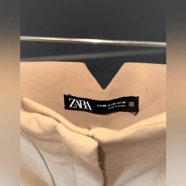 Zara Tan High Waisted Pants - Image 6