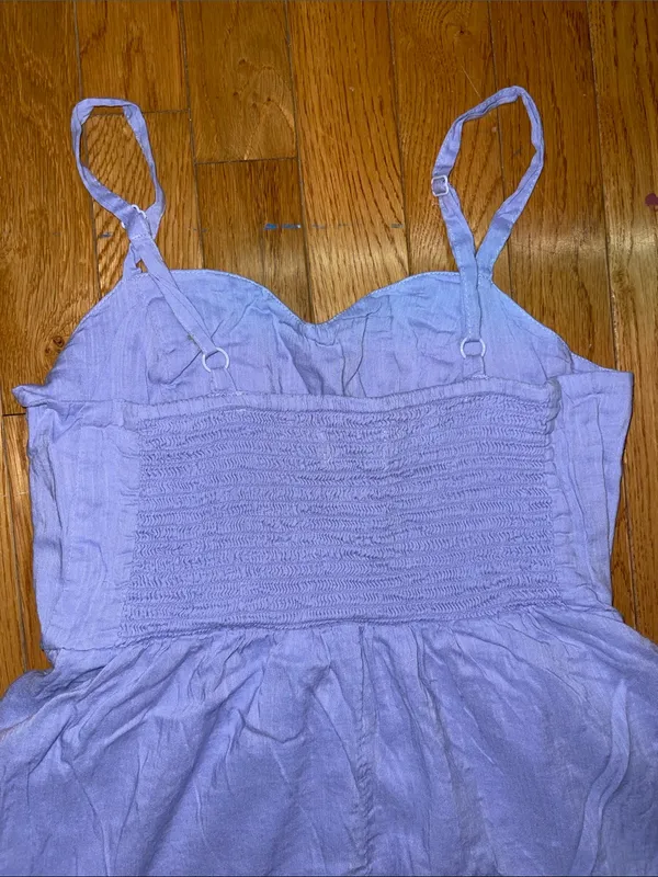 Old Navy Purple Spaghetti-Strap Ruffle-Hem Dress - Image 5