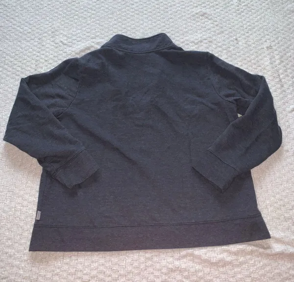 Eddie Bauer Quarter Zip Grey Pullover Size XL EUC - Image 4