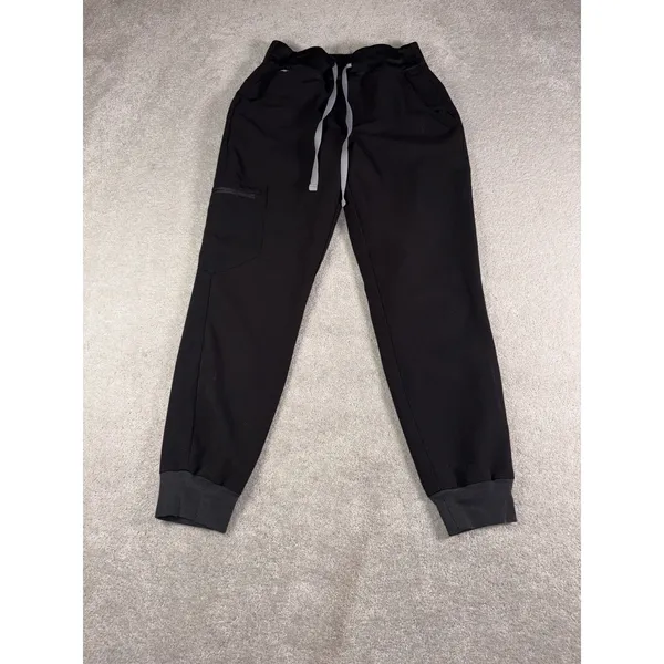 Figs Technical Collection Zamora Jogger Scrub Pants in Black Size Xs Pet - Image 3