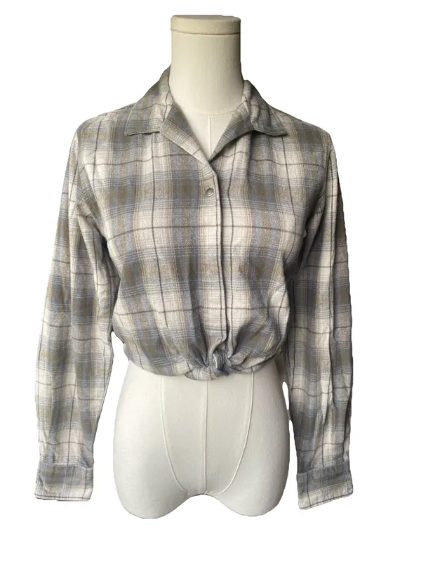 Harley-Davidson Plaid Tie-Front Flannel Shirt - Image 2