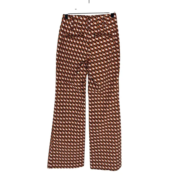 Maeve Naomi High‎ Waisted Flare Pants Geometric Print Magic Fabric Size 2 - Image 9