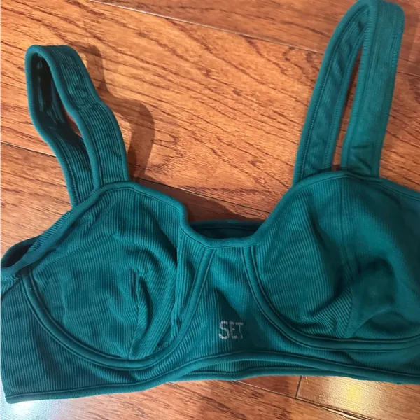 Set active Green Sports Bra and Leggings Set size XL - Image 3