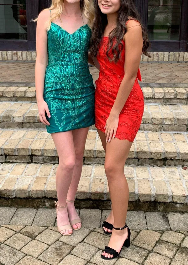 Alyce Paris Green Short Homecoming / Formal Dress - Image 4