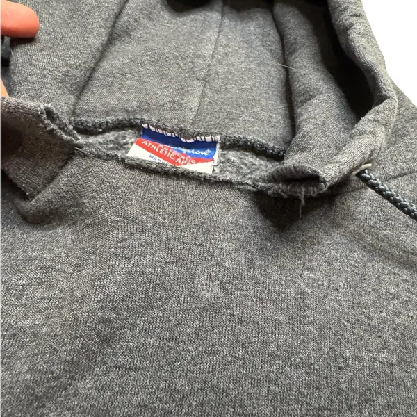 💙‎ Champion Duke University Hoodie 🩷 Gray & Pink Collegiate Sweatshirt M 💙 - Image 3