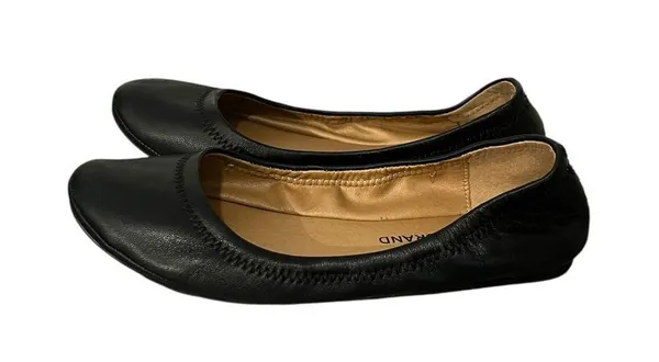Lucky Brand Erin Black Leather Ballet Flats 7.5 - Image 3