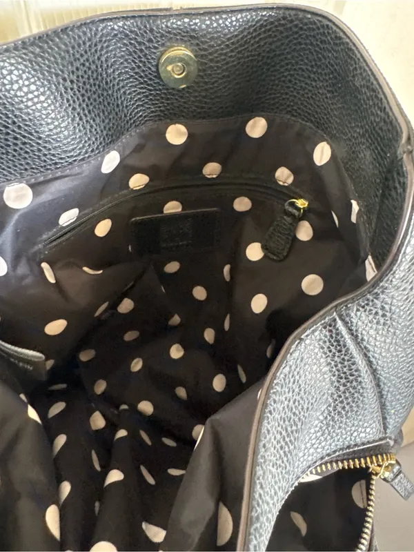 Anne Klein Large Black Shoulder Bag - Image 6